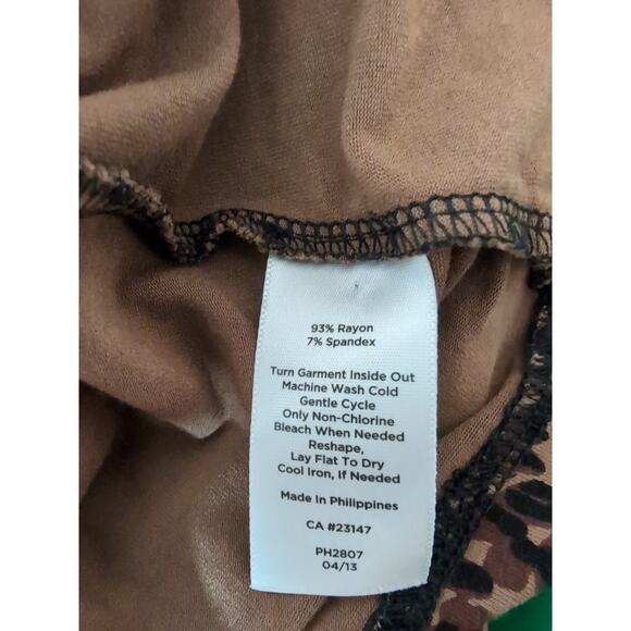 Talbot's Woman's Animal Print Knee Length Dress Size Small Petite (348) - Picture 6 of 6